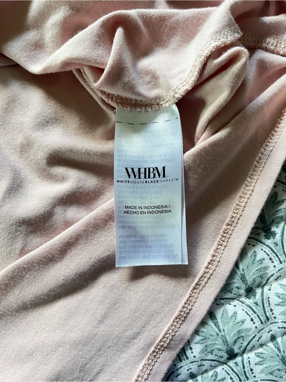 White House Black Market Blush Pink Scoop Neck Top - Picture 9 of 9